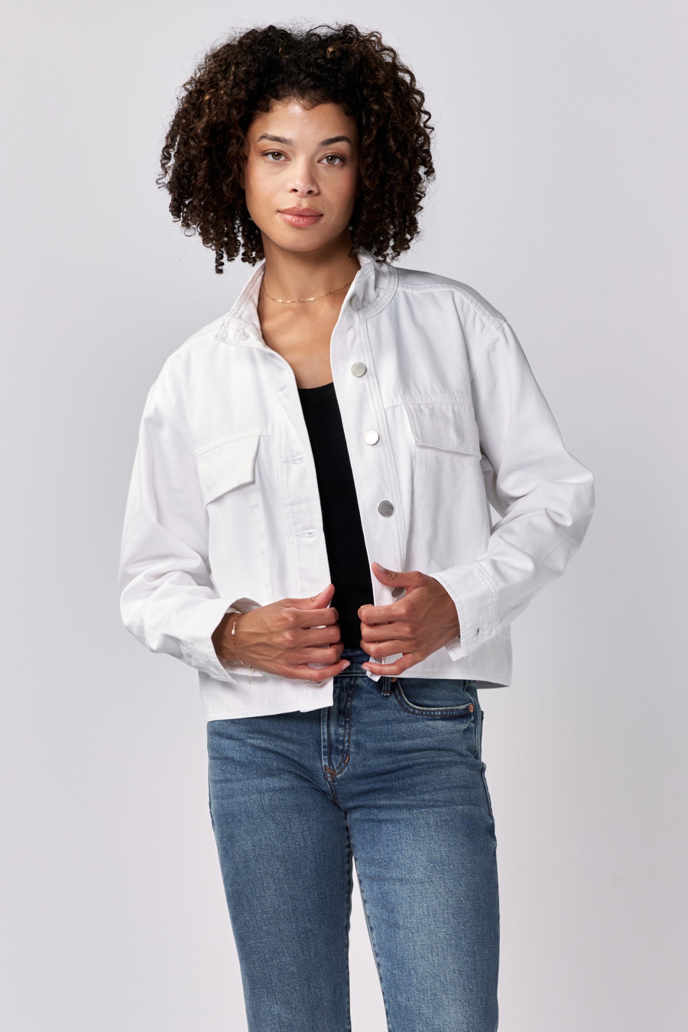 CLEO DENIM JACKET WHITE