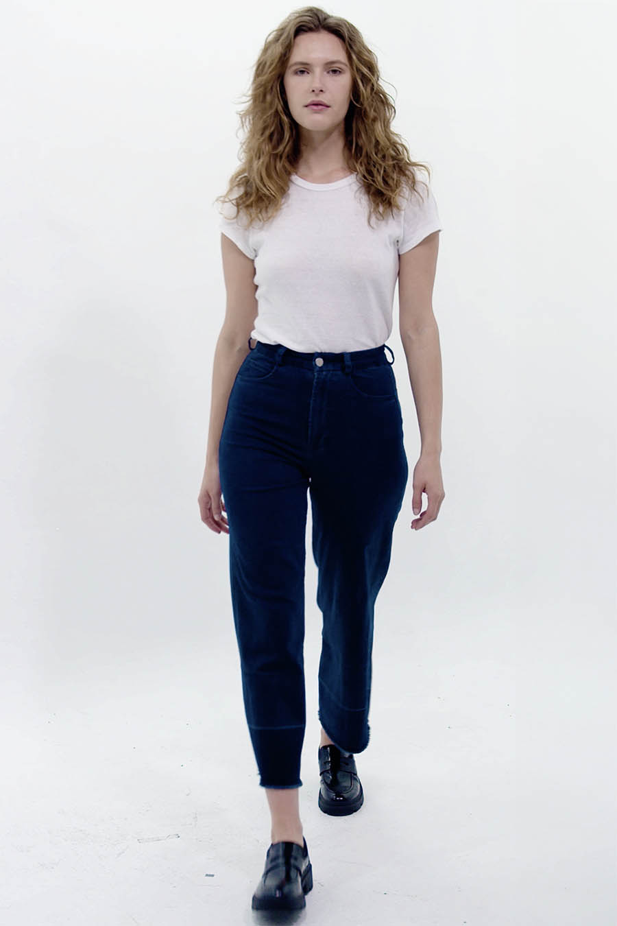 Penney High Rise Relaxed Flare Corduroy Pants - Sustainable Denim