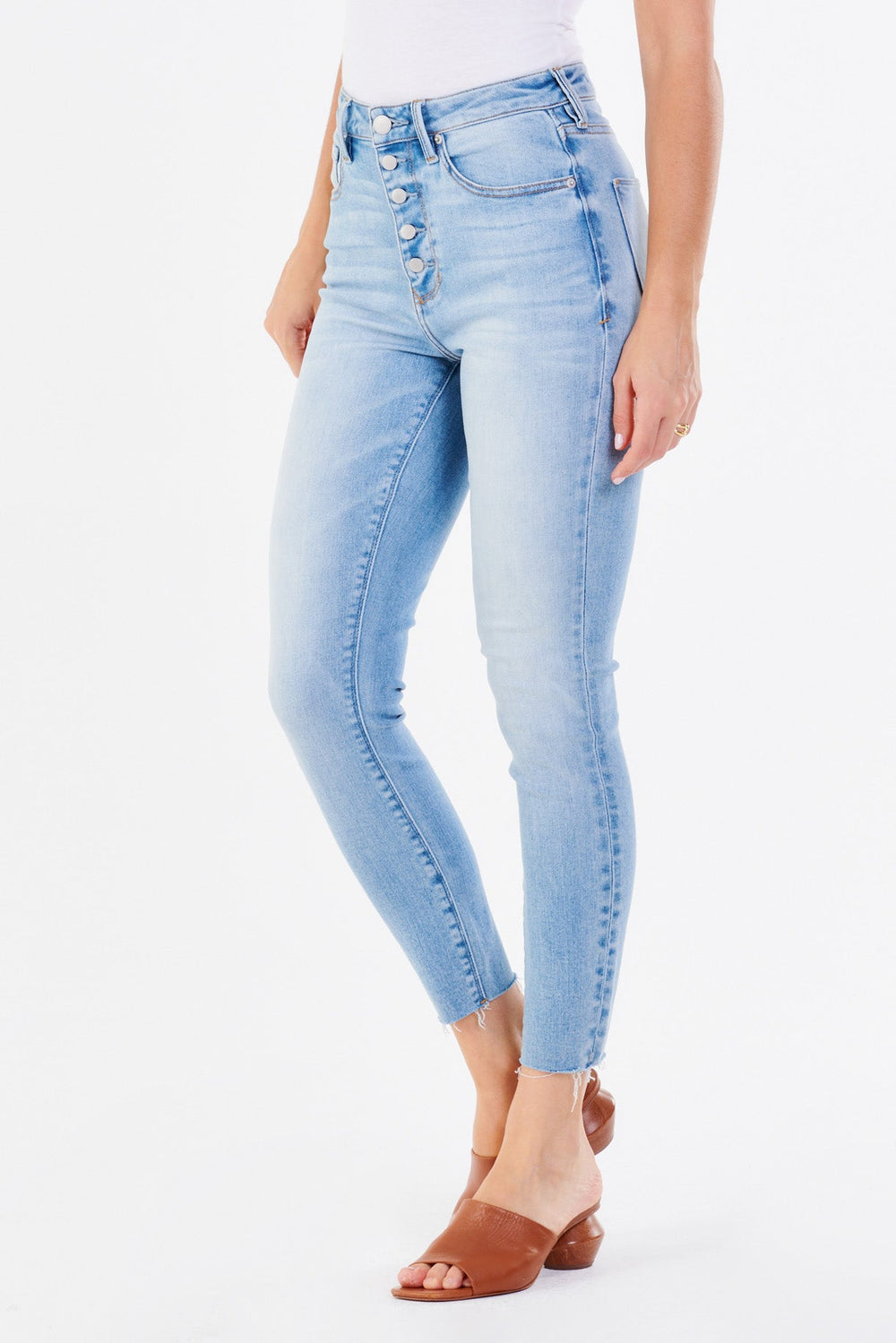 Buy Girlfriend Mid Rise Skinny Leg Jeans for USD 94.00