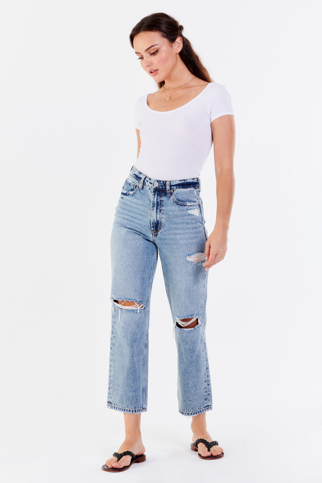 Denim Review: the 90s Ultra High Rise Straight Jeans from