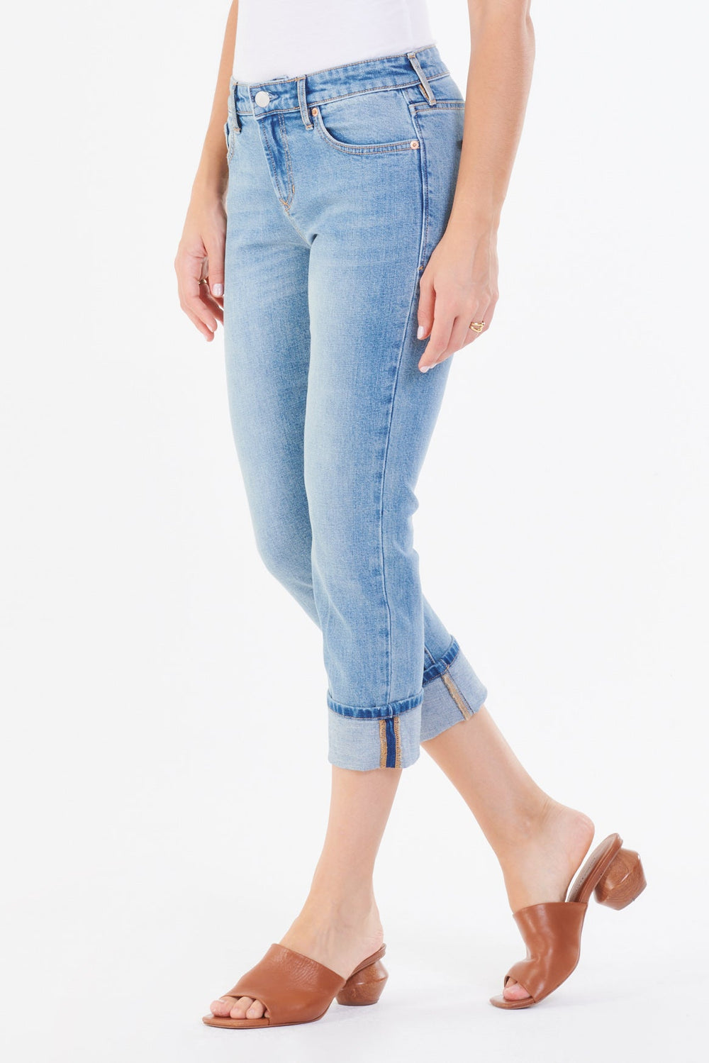 9 1/2 BLAIRE HIGH RISE CUFFED SLIM STRAIGHT JEANS IN DENVER – DEAR JOHN  DENIM