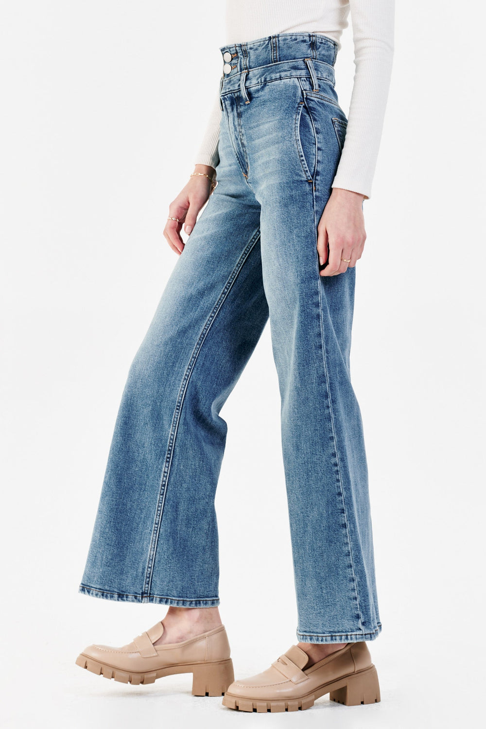 90S ULTRA HIGH RISE ANKLE STRAIGHT LEG JEANS ALLURE – DEAR JOHN DENIM