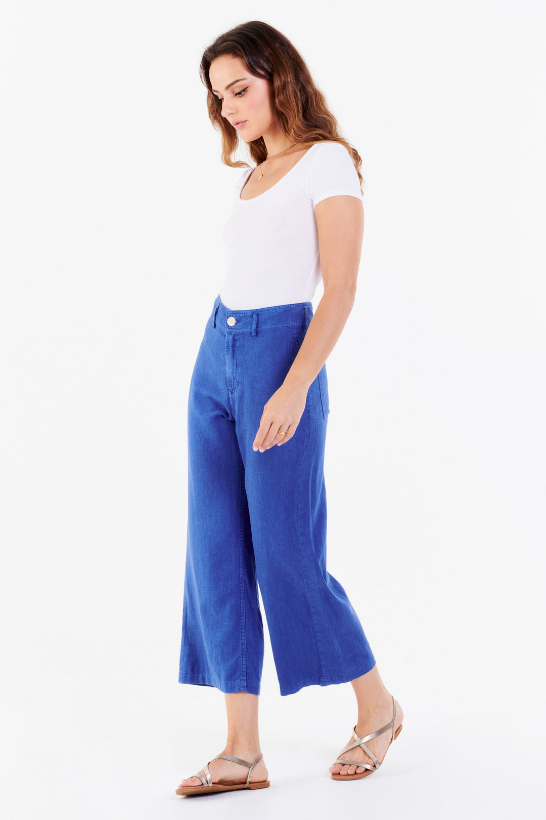 BBJ High Rise Cropped Wide Leg Corduroy Pant - Women's Pants in Ponderosa