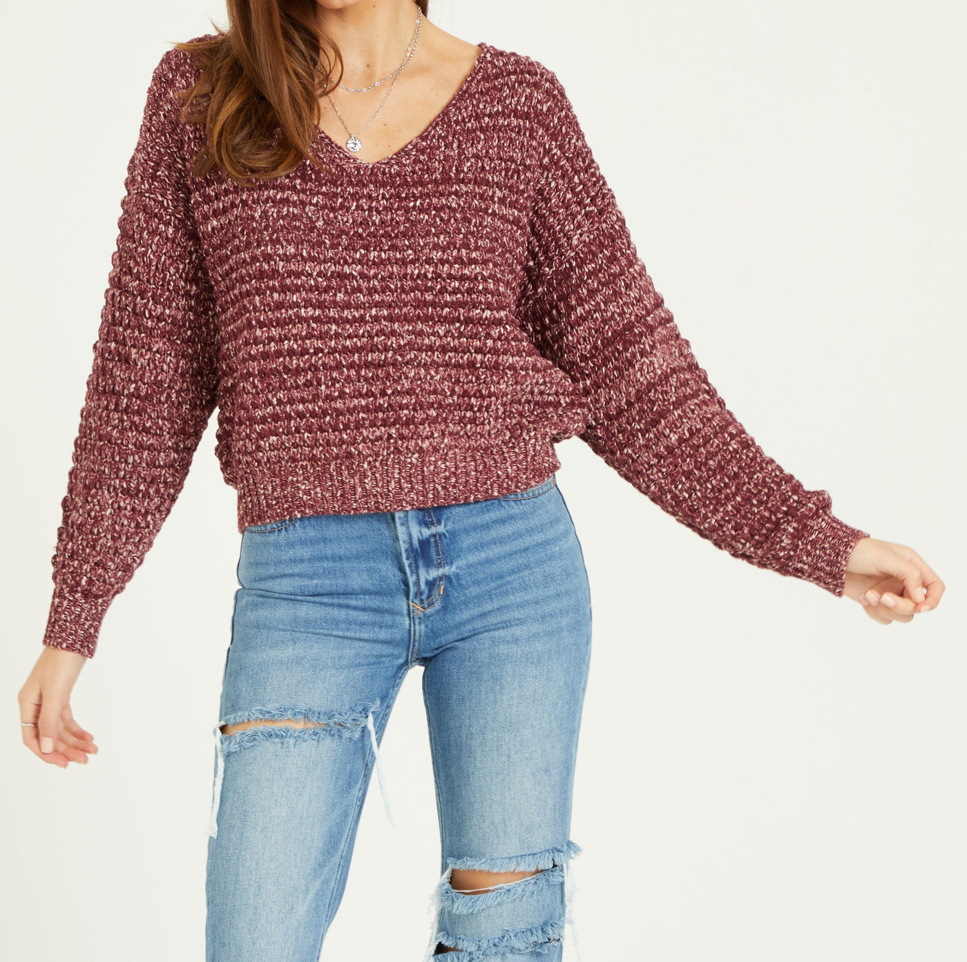 LEXIE ROSEWOOD SWEATER
