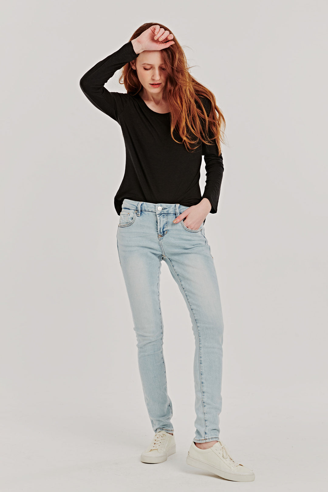 OLIVIA SUPER HIGH RISE SKINNY JEANS FRONTAGE – DEAR JOHN DENIM