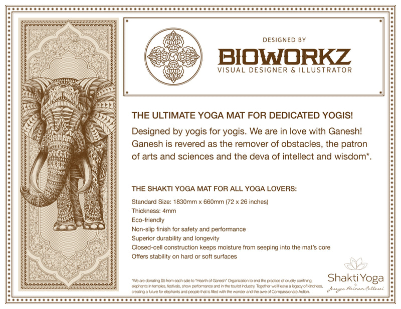 Shakti Yoga Mat Designed by BIOWORKZ 