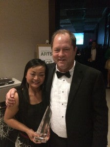 Duang & John Hanesworth at 26th annual ARTS Awards gala.