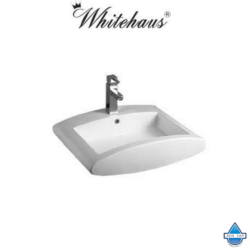 Whitehaus Whkn1099 Ceramic Rectangular Above Mount Bathroom Sink Basin