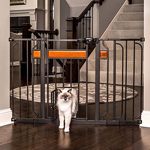 walk thru pet gate with cat door