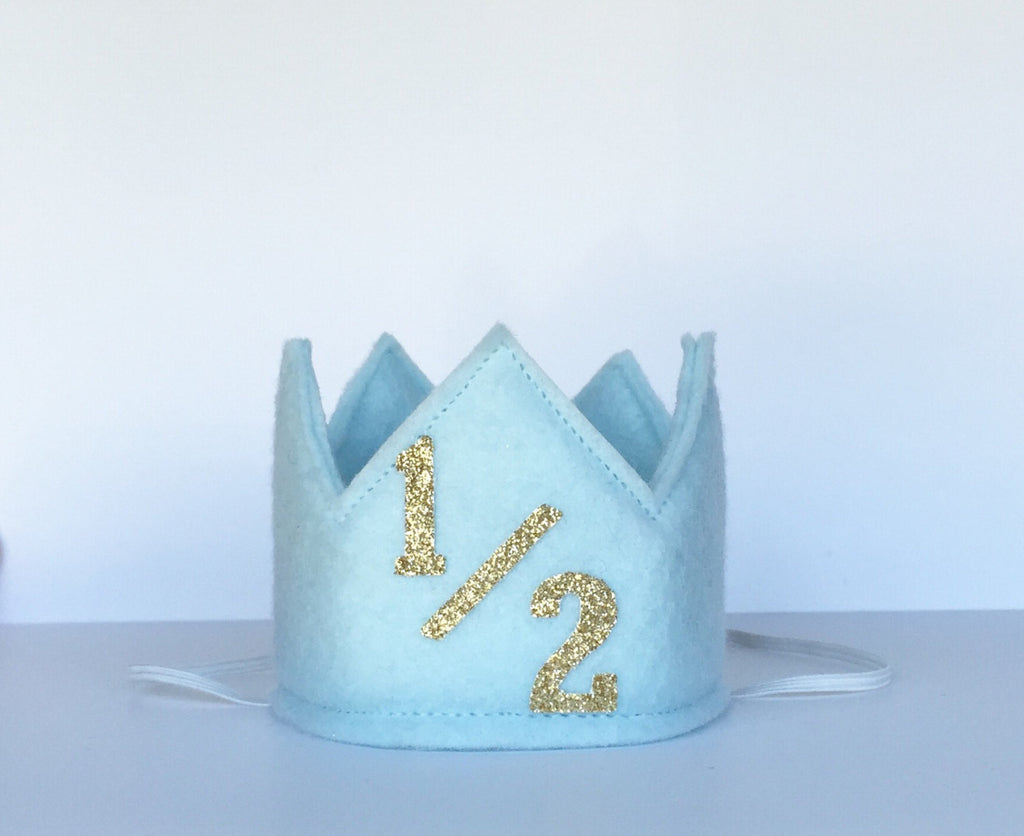 blue birthday crown