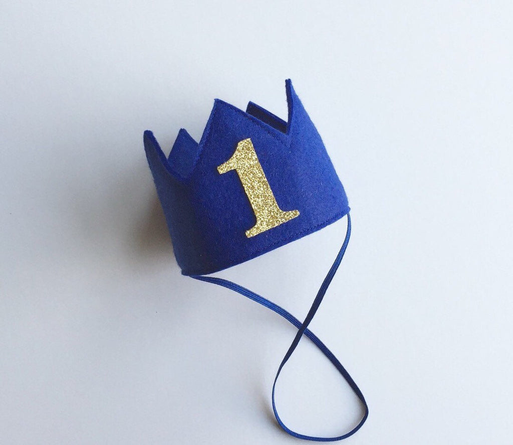 blue birthday crown