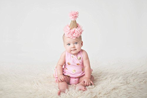Pink & Gold Glitter Birthday Hat – Super Capes and Tutus