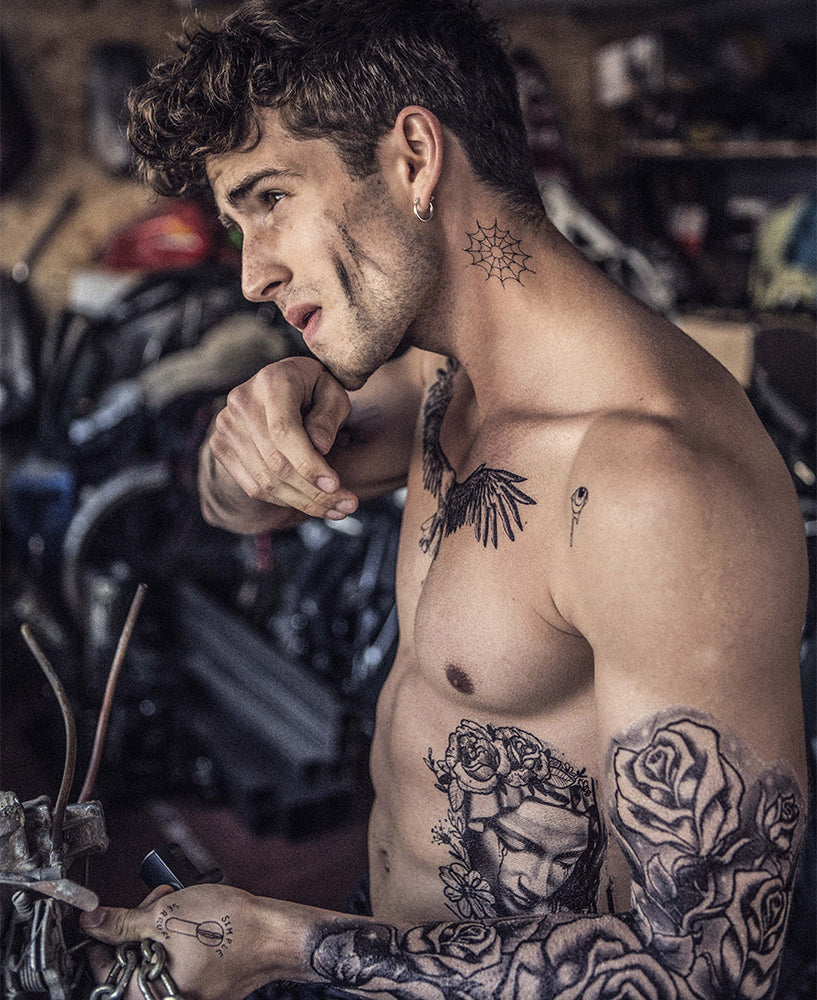 Vandal Neck Tattoo  Realistic Temporary Tattoos  Tinsley Transfers