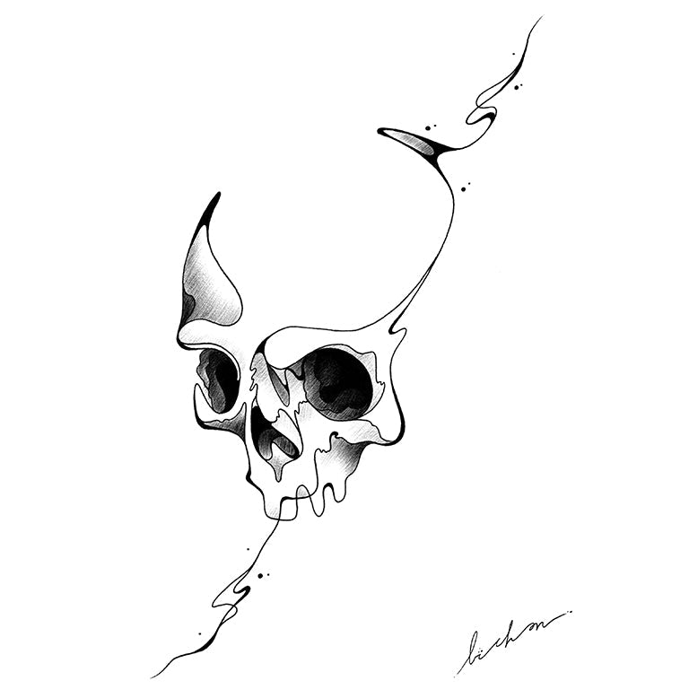 Skull Line  by Bichon  ArtWear Tattoo