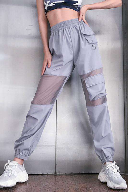 mesh cargo pants