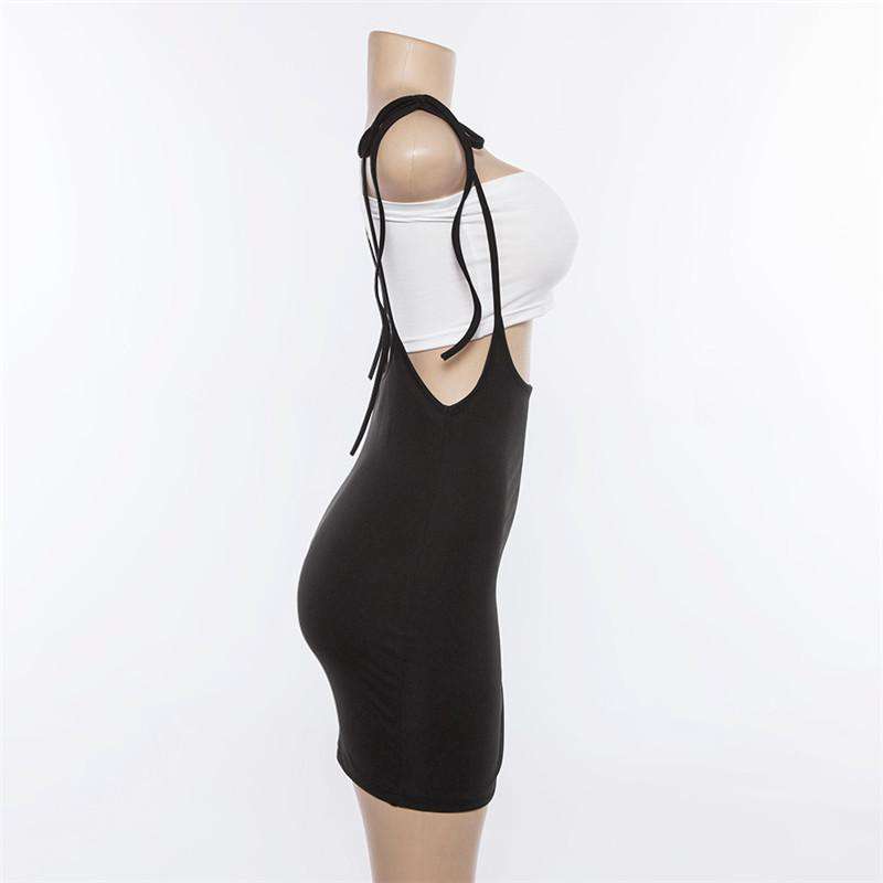 slimming dress with black sides