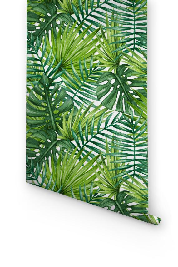 Wonderlijk PALM LEAF WALLPAPER - JUNGLE VIBES IN YOUR BEDROOM – Wallflora UD-82