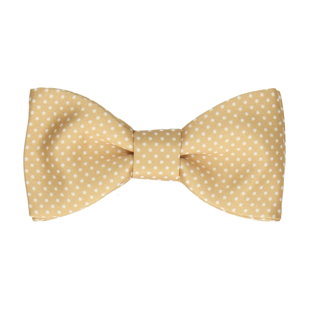 Pure Gold Pin Dots Bow Tie | Mrs Bow Tie