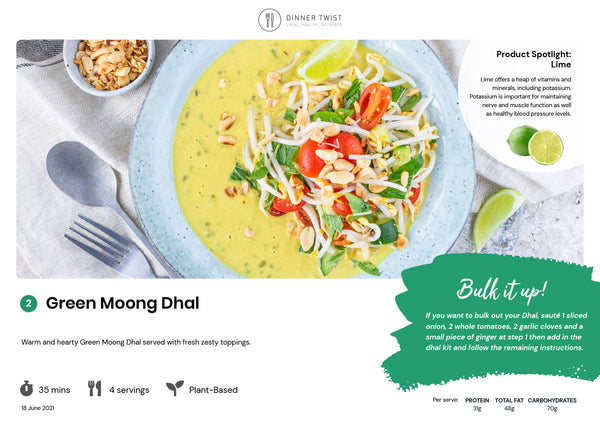 Green Moong Dhal Laksa style by Dinner Twist