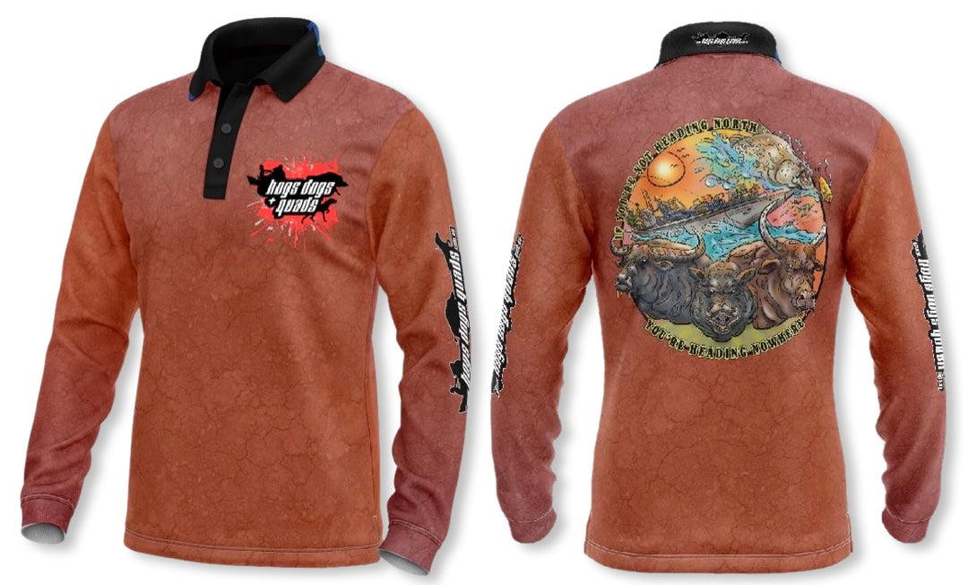 Kids Long Sleeve Fishing Shirt - Cape York, Hit The Tip