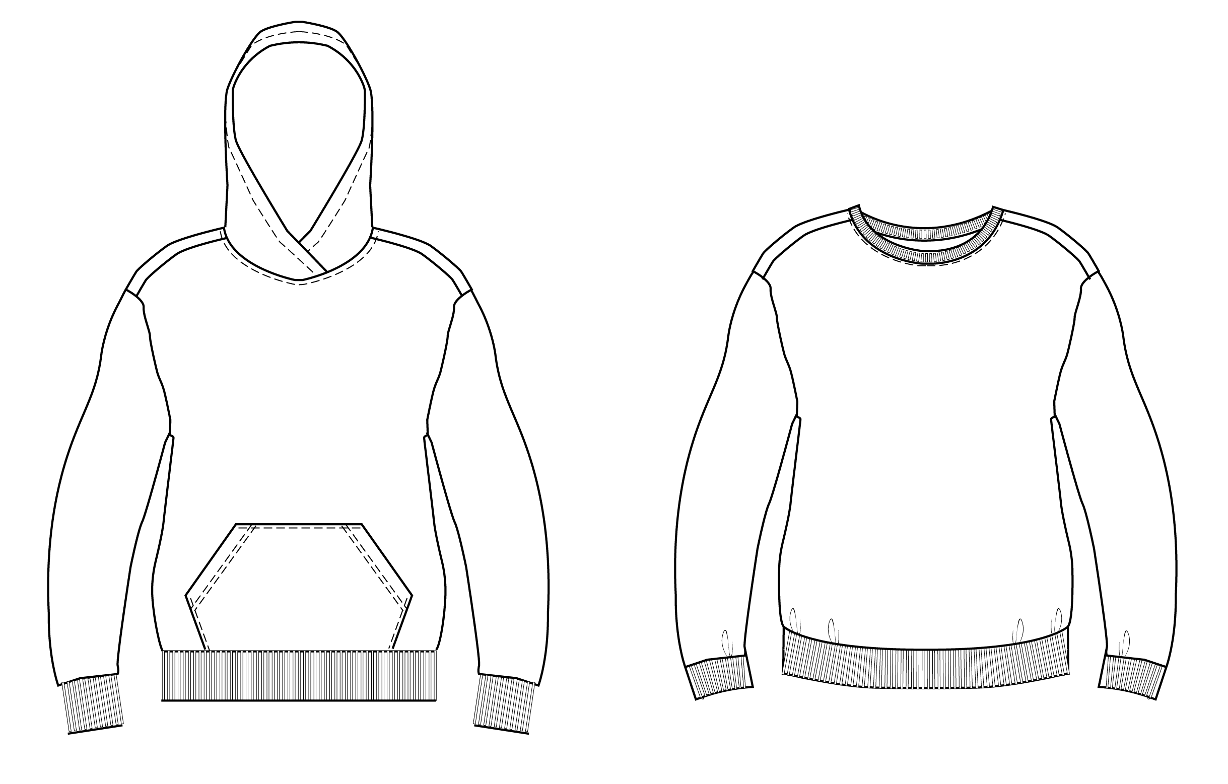 Download Mens hooded sweatshirt hoodie pullover sweater PDF sewing ...