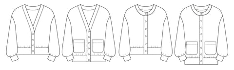 Balloon Cardigan PDF Sewing pattern