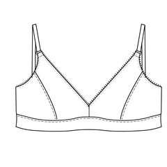 WBM bralette PDF sewing pattern