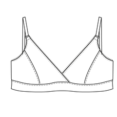 WBM bralette PDF sewing pattern