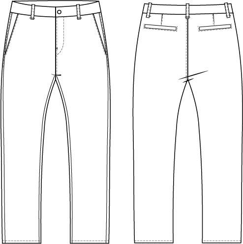 Chino pants sewing pattern