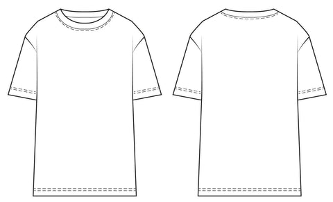 Men's classic T-shirt PDF sewing pattern