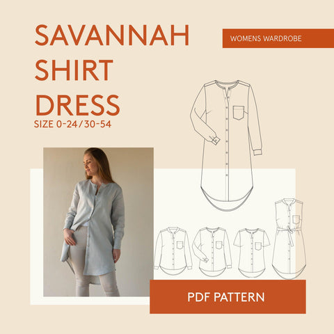 Savannah Shirt PDF sewing pattern