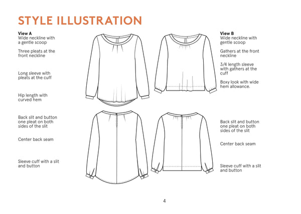 Esther Blouse sewing pattern | Wardrobe By Me - We love sewing!