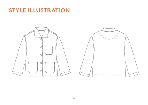 painter jacket sewing pattern