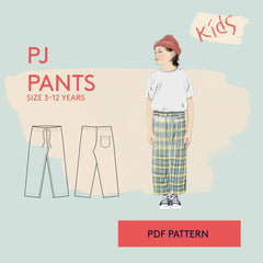 Kids PJ pants sewing pattern