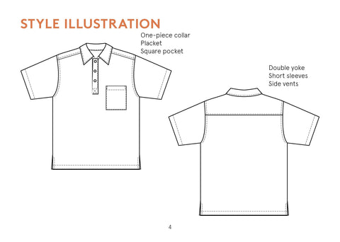 Woven Polo shirt sewing pattern