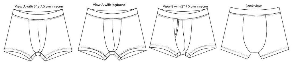 Mens boxer brief sewing pattern