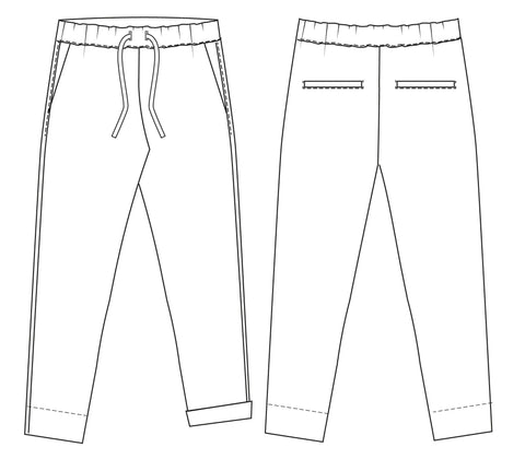 Easy pants PDF sewing pattern
