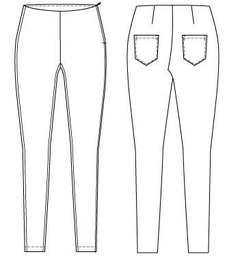patterned skinny pants