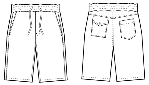 Summer pants sewing pattern