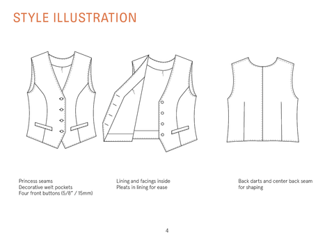 Vest sewing pattern  Wardrobe By Me - We love sewing!