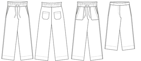 Easy Relaxed pants sewing pattern