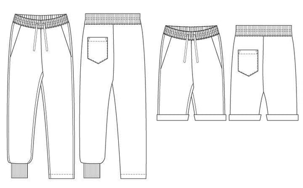 joggers sweatpants PDF sewing pattern
