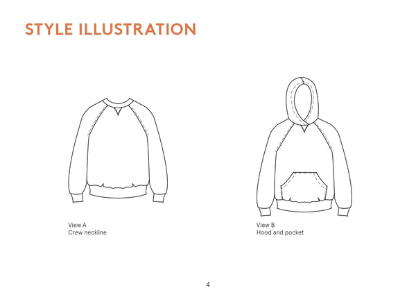 Rebel Raglan sweater sewing pattern
