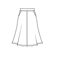 Aline skirt PDF sewing pattern