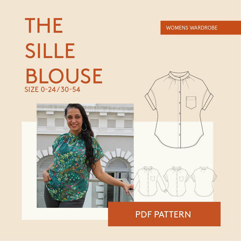 Sille Blouse PDF sewing pattern