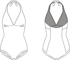 Rita Swimsuit PDF sewing pattern illustration