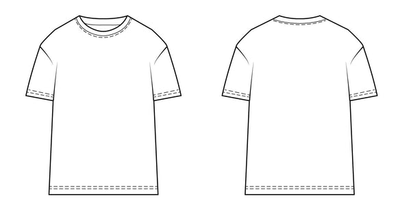 færdig trimme Nybegynder Classic T-shirt sewing pattern | Wardrobe By Me - We love sewing!
