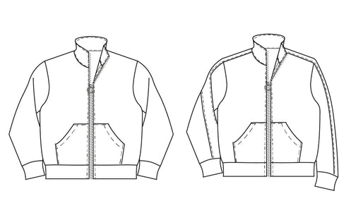 Kid's Zipper jacket sewing pattern