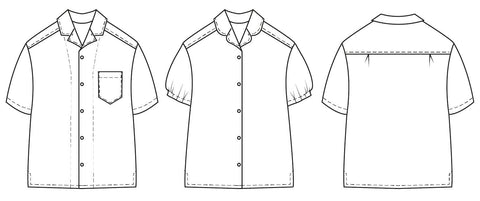 Kids Tropical shirt PDF sewing pattern