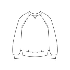 Rebel raglan sweater sewing pattern